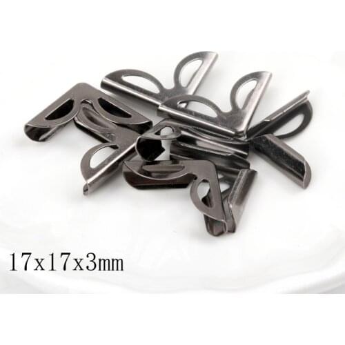 Metal Corners For Books Scrapbooking Photo Albums Menus Corner Protectors Metal Crafts DIY Ornament 17x17x3mm 40pcs