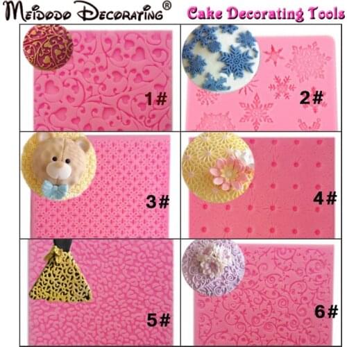 Knitted Sweater Textured Fondant Lace Mat Knit Veiner Silicone Mould Pace Fondant Cupcake Decoration Mould