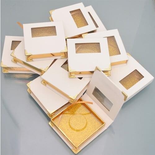 Custom lash boxes packaging eyelash box with logo lash faux cils 25 mink eyelashes strip magnetic square case bulk vendors