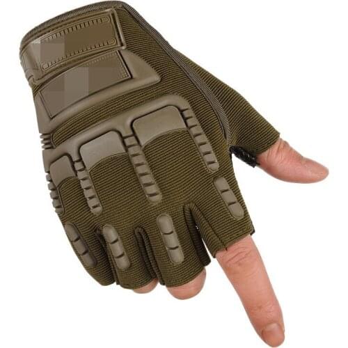 1 Pair Cycling Gloves Half Finger Summer Sports Shockproof Bike Outdoor Breathable Hiking Gloves F-Best