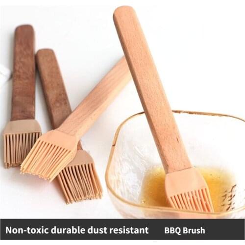 1Pcs Portable Silicone Oil Brush Liquid Oil Pastry Kitchen Baking BBQ Tools Bread Oil Cream Cooking Basting Brush BBQ Tools