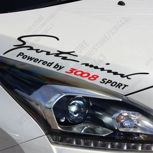 10 Pieces Customization Sports mind Car Covers Car Stickers Decal Car-Styling For peugeot 3008 car accessories