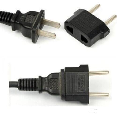 2000pcs European Euro EU Plug Adapter 2 Pin US American China To Europe EU Travel Power Adapter Plug Outlet Converter Socket