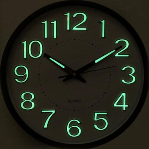 3D Luminous Wall Clock Modern Design Vogue Minimalist Metal Silent Quartz Creative Classic Hanging Clock Zegar Home Watch E5