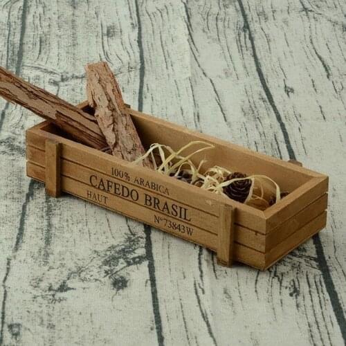 Bartender bar tools bitters storage wood box Japanese retro bar decoration box ornaments Vanilla coffee box