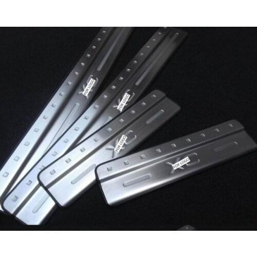 Free Shipping Door sill scuff plate Guards Sill Cover Trim 4pcs/set For VOLVO XC60 XC 60 2009 2010 2011 2012 2013 2014