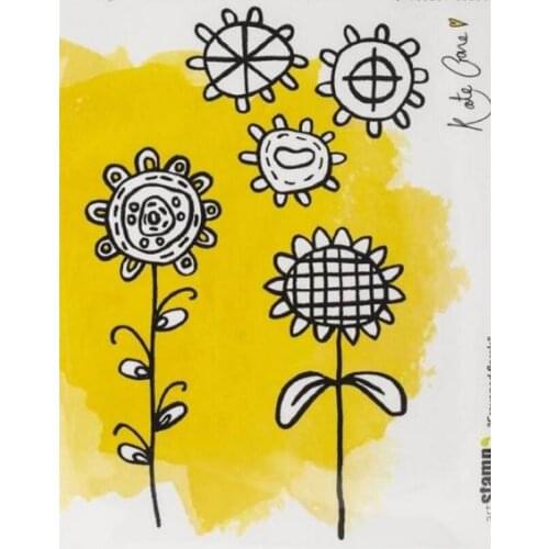 Flower Transparent Clear Silicone Stamp/Seal for DIY scrapbooking/pho to album Decorative clear stamp A2029