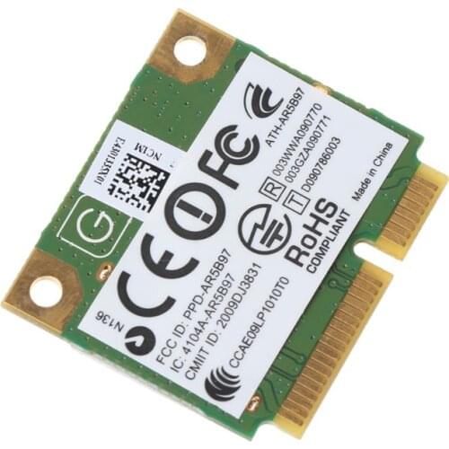 For Atheros AR9287 AR5B97 Wireless Adapter 300Mbps Mini Half PCI-E Wifi Card R9JB