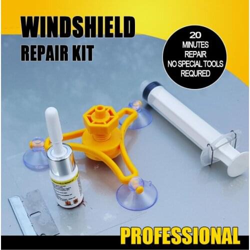 CAR Windshield Repair tool Quick Fix Car Cracked Glass Windscreen Repair Kit Resin Sealer DIY Auto Window Screen Polishing