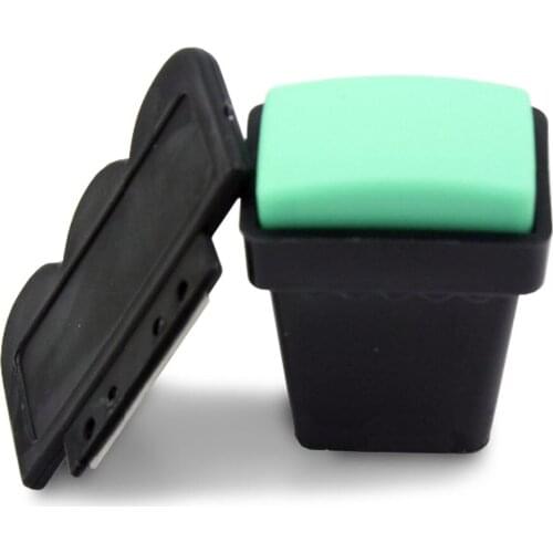 Kimcci Nail Art Image Stamp Set Stamper Green Stamping Plates Manicure Tool Template For DIY 1 Stamper + 1 Scraper