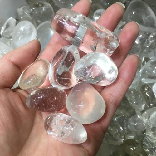 Natural White Rock Quartz Tumbled Stones Crystals and minerals Aquarium flowerpot decoration