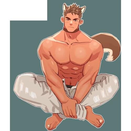 Cute Japanese Sunshine Boy Gay Diy Anime Car Sticker Decal Decor Waterproof Motorcycle Off-road Laptop Trunk Guitar PVC Vinyl