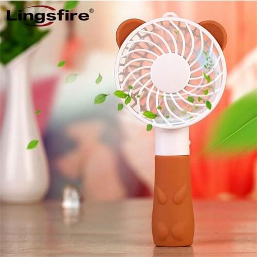 Cartoon Creative Handheld Fan Personal Electric Cooling Portable Fan USB Battery Powered Mini Fan Strong Airflow for Home&Travel