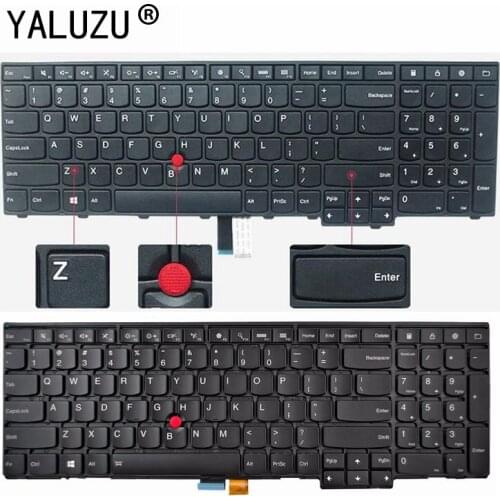 YALUZU NEW US Backlit Keyboard for Lenovo IBM thinkpad E531 L540 W540 W550 W541 T540 T540P E540 P50S L570 T560 L560