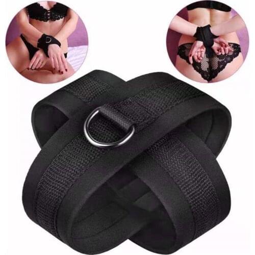2021 New Bdsm Sex Toys Restraints Adult Sex Products Bandage Binding with Fetching Handcuffs and Ankle Cuffs Sexual Toy Adult