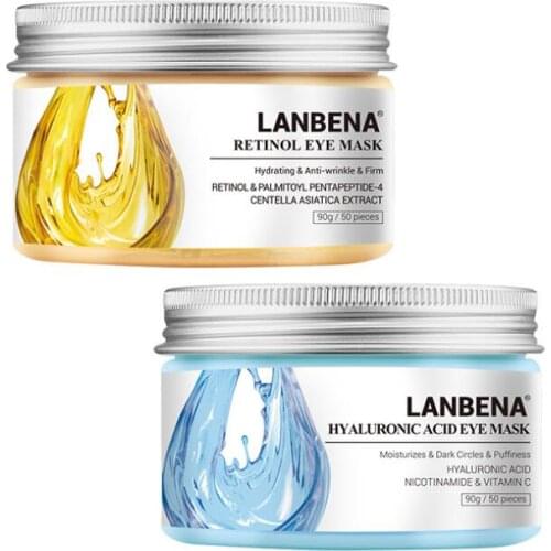 Eye Patches Hyaluronic Acid Vitamin C Retinol Moisturizing Serum Anti-Aging Remove Dark Circle Eye Mask Eye Care 50pcs