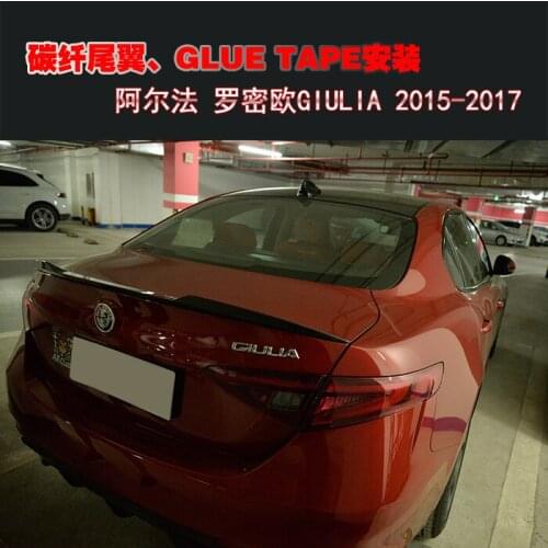Suitable For in 17, Alfa Fixed Wing Romeo Giulias Original Carbon Fiber Was Refitted Into Upper Turbulence Tail
