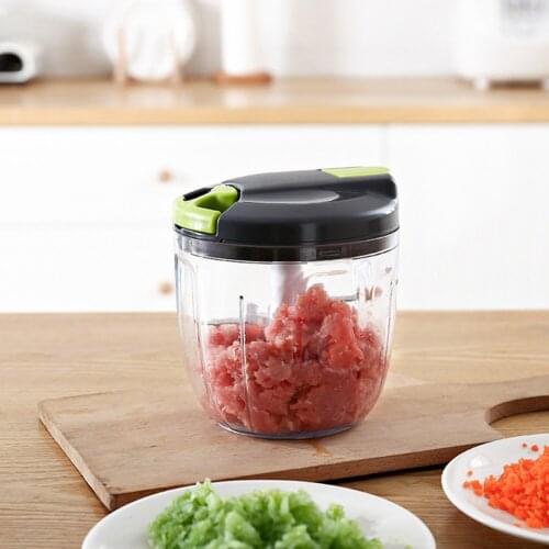 PP Style Multifunction High Speedy Design Vegetable Fruit Twist Shredder Manual Meat Grinder Chopper Garlic Cutter 2021 new
