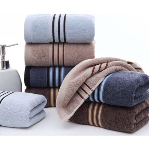 Mcao High Quality Luxury Towels Thick & Soft 100% Cotton 34x73cm Absorbent Adults Beach Towel Solid for Bath, Gym and Spa TH0882
