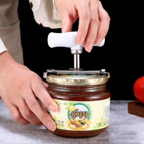 Adjustable Jar opener Stainless Steel Lids off Jar Opener Kitchen supplies for 1-4 inches Kitchen Gadget 1pc Creative Can