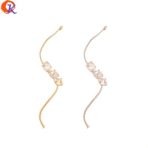 Cordial Design 30Pcs 7*40MM Jewelry Making/ CZ Earrings Parts/S Stick Shape/Genuine Gold Plating/DIY/Hand Made/Earring Findings