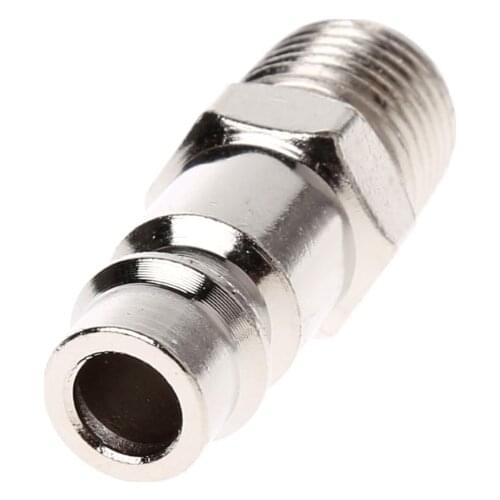 Euro Air Line Hose Fitting Connector Quick Release 1/4 Inch BSP Male Thread C5AC