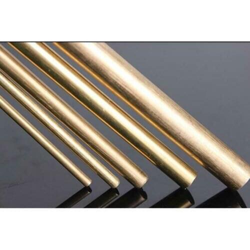 Brass Rod Bar 2mm 3mm 4mm 8mm 10mm Round Rod Blank Scales Blade Handle M2-M20 500mm Length