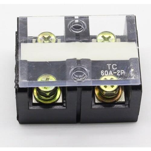 TC-602 fixed high current terminal block row row (60A 2P)