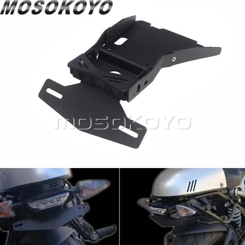 Tail Tidy Rear License Plate Holder Bracket Fender Eliminator Fit For OEM Taillight Turn Signals For BMW R NINE T 2014-2019 All
