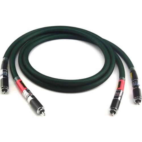 1 Pair Hifi RCA Cable Hi-end Silver Plated 2rca male to 2rca male CD Amplifier Interconnect Rca Cable