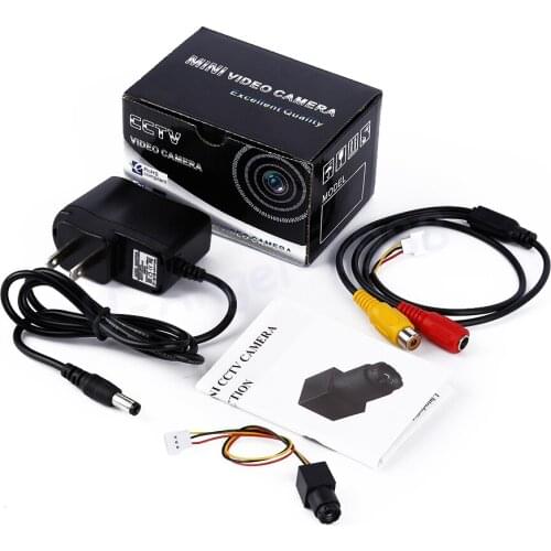 1pcs 520 TVL 90 Degree 0.008lux Mini Audio CMOS CCTV Security Camera NTSC