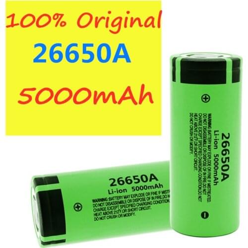 10PCS 3.7V 26650 Battery 5000mAh Li-ion Rechargeable Battery For 26650A LED Flashlight Torch Li-ion Battery accumulator battery