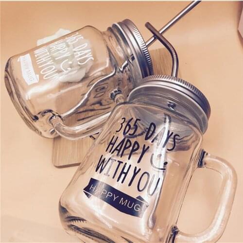 2 Clear Mugs Coffee Juice Mugs Couples Mugs Classic Insulated Mugs Water Bottle Metal Lid Smoothie Size Straws cups
