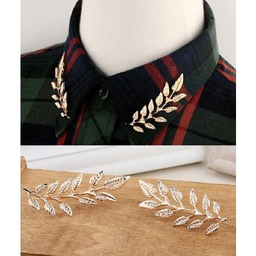 Vintage Brooches Collar Pins Ginkgo Biloba Leaf Lapel Pin Color Brooch Pins