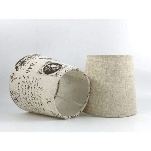 2pcs DIA 15.5cm PVC and Fabric Lamp shades, E14