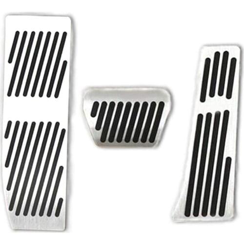 3Pcs Brake Pedals for BMW X1 E30 E36 E87 E46 E90 E91 E92 E93 No Drill Gas Fuel Brake Aluminum