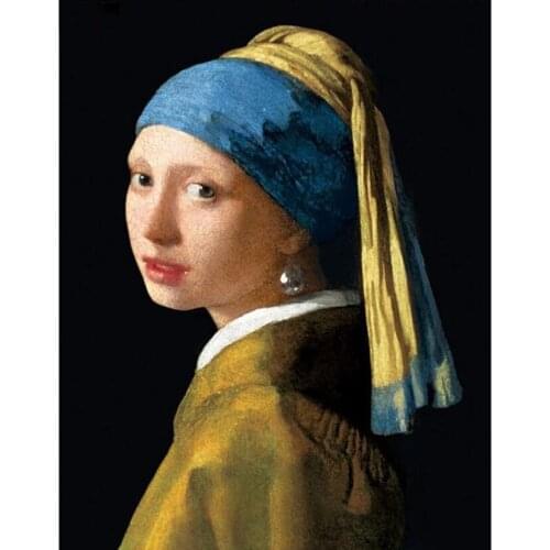 5D Diamond Painting full Set Cartoon girl pearl Round Picture of Rhinestone Embroidery Sale Diamond Mosaic people Home Decor