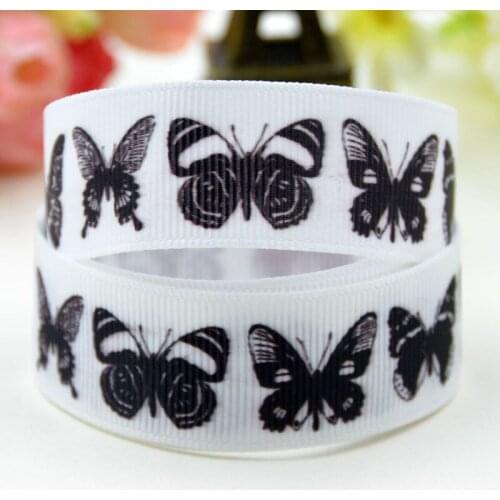 22mm 25mm 38mm 75mm Ruban satin Butterfly Cartoon Character printed Grosgrain Ribbon party decoration X-01576 10 Yards