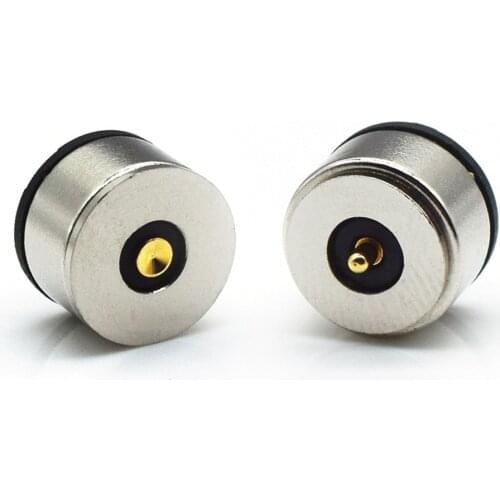8mm 2pin Magnetic DC Smart Wate Cup Charging Connector 5V 2A High Current Strong Magnetic Pogo pin connector charging head Round