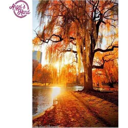 5D square DIY Diamond mosaic diamond embroidery Autumn scenery embroidered Cross Stitch Home decoration Gift