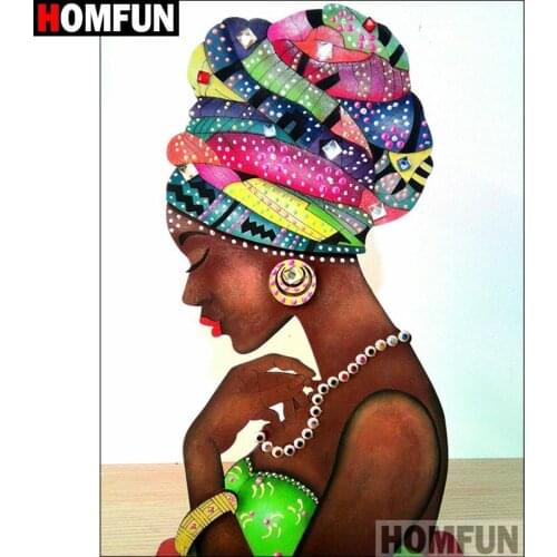 HOMFUN Full Square/Round Drill 5D DIY Diamond Painting "Character beauty" Embroidery Cross Stitch 5D Home Decor Gift A16584