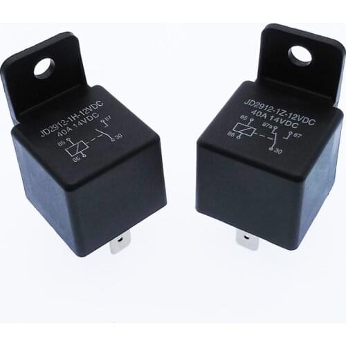 40A Auto Car Relay JD2912 4 Pin 5 Pin DC 12V 24V 36V 48V with Mounting Hole Coil Power 1.8W Automobile Control Device