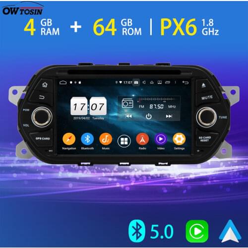 PX6 4G+64G Car DVD Multimedia Player For Fiat Tipo Egea Dodge Neon Android 10.0 GPS Radio Bluetooth 5.0 Tethering 4G LTE WiFi