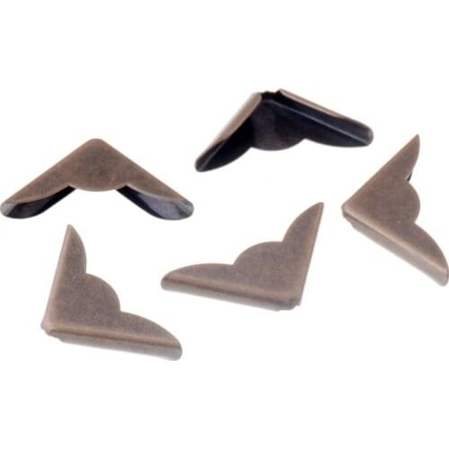 Free Shipping 48PCs Antique Bronze 32x23x6mm Book Scrapbooking Albums Menus Folders Collar Corner Protectors