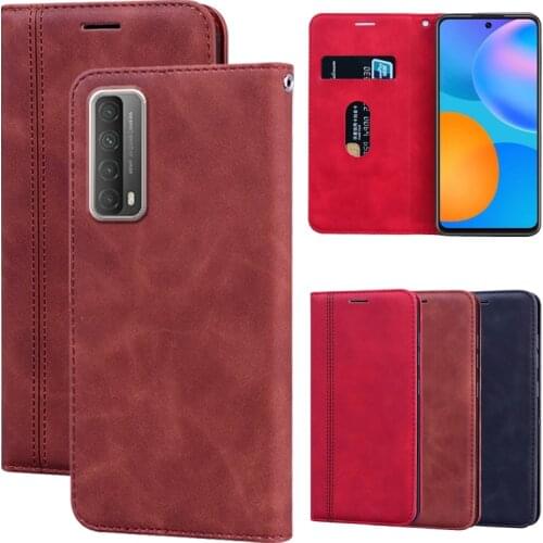 Phone Flip Case For Huawei P Smart 2021 Funda Protective Cover Luxury PU Leather Magnetic Case Huawei Y7a Y 7 A чехол Protector
