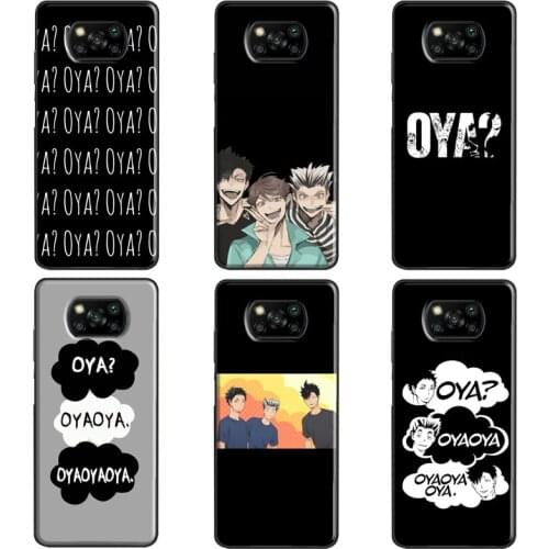 Oya Oya Oya Haikyuu For Xiaomi Mi 9T 10T Pro Mi 9 10 Note 10 Lite Mi 11 Ultra Case For POCO F3 X3 M3 Pro Cover