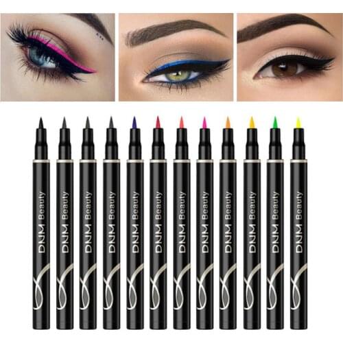 Professional Liquid Eyeliner Waterproof No Blooming Women Colorful Eyeliner Pencil Korean Cosmetics Beauty Tools