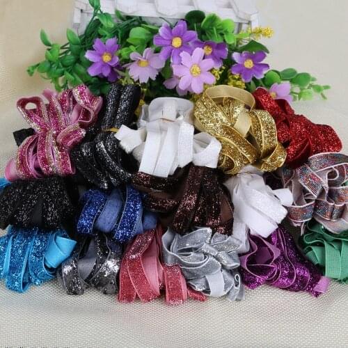 DIY Material Non-Elastic Velvet Belt Cloth Ribbon Streamer 10mm Glitter Pink Ribbon Hair Accessories JA127