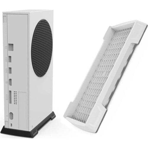 For Xbox Series S SS Game Console Non-slip Vertical Stand Cooling Mount ABS Secure Bracket Space Saving Holder Dock Base Cradle