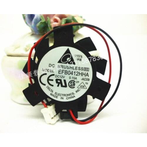 Delta Electronics EFB0412HHA -AC09 Graphics Cooling Fan DC 12V 0.15A2-wire